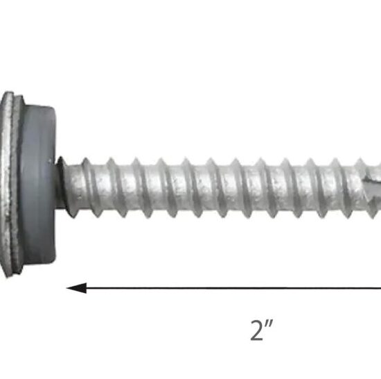 ProTite Wood Screw 2" long + 19mm EPDM washer (250/Bag)