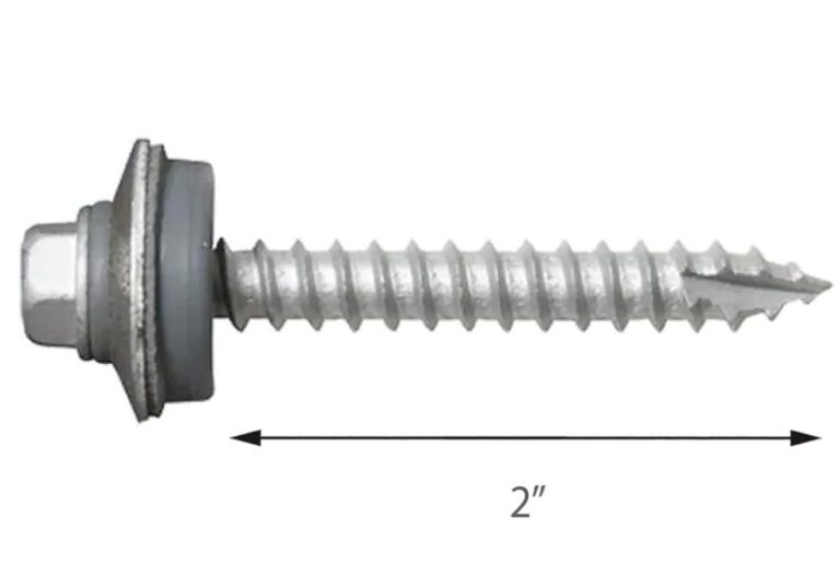 ProTite Wood Screw 2" long + 19mm EPDM washer (250/Bag)